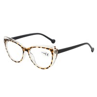 2025 nouveau oeil de chat couleur correspondant Anti-lumière bleue lunettes de lecture mode métal dents Style européen américain lunettes cadres
