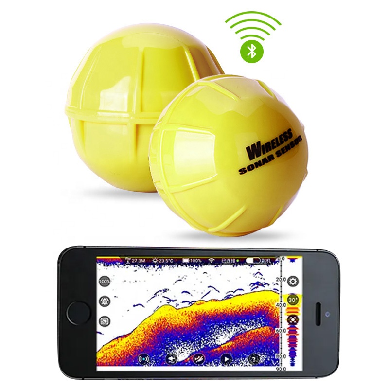 Portable Bluetooth Sonar Fish Finder - Wireless Depth Locator for Android & iOS, 180ft Range, 0.6-40M Depth Detection Portable Bluetooth Sonar Fish Finder - Wireless Depth Locator for Android & iOS, 180ft Range, 0.6-40M Depth Detection