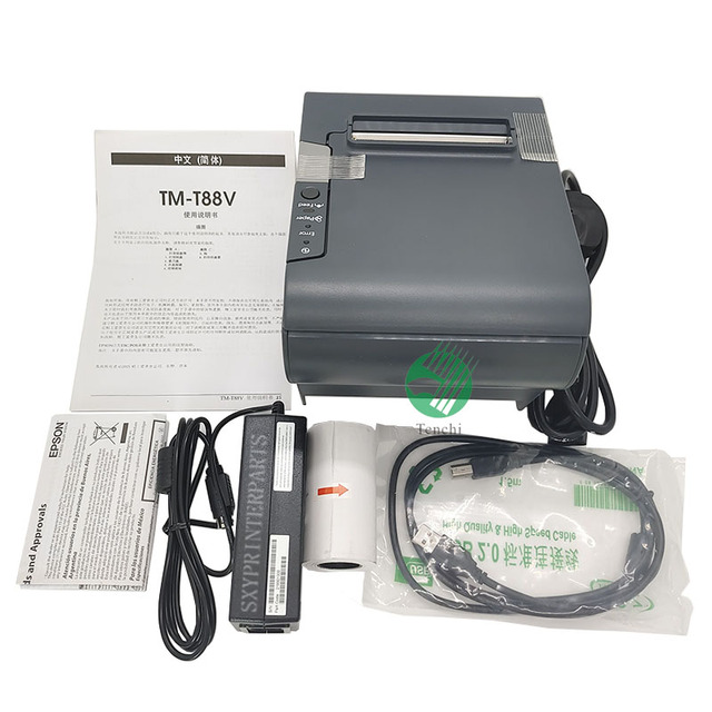 Original New 80MM USB Port Thermal Printer for Epson TM-T88V 88V Thermal POS Receipt Printer Machine