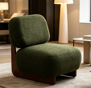 Fauteuil d'appoint rembourré, fauteuil lounge à texture douce, chaise d'appoint pour salon - Product Image 6