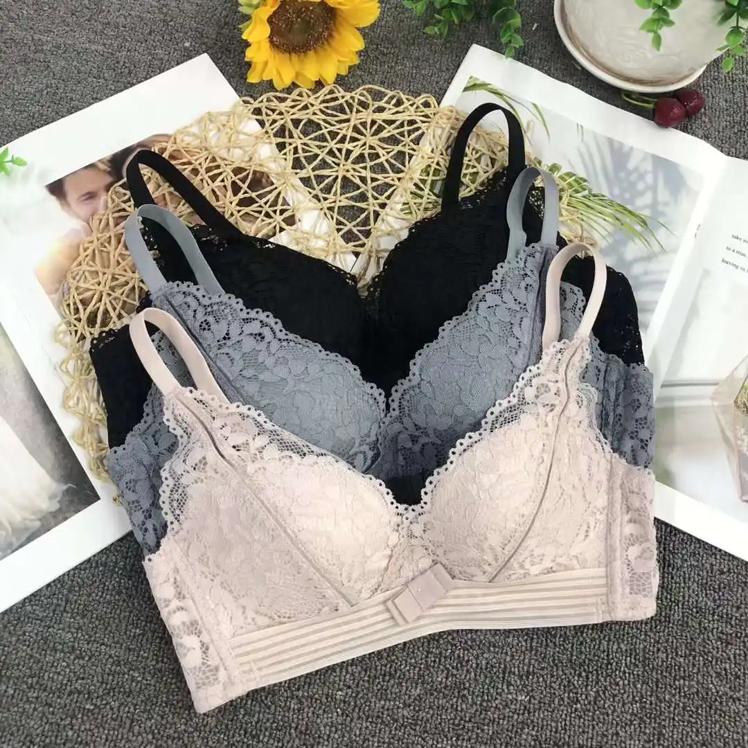 Woman Large Size Lingerie Brassiere Bra Underwear Big Size Full Cup 44 46 C D E Cup Push Up Sexy Lace Bras