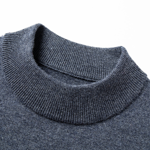 Maglione a collo alto 100% in lana Merino da <span class=keywords><strong>uomo</strong></span> a Base <span class=keywords><strong>termica</strong></span> di maglieria di colore puro per il calore dell'autunno inverno. OEM benvenuto - Product Image 4