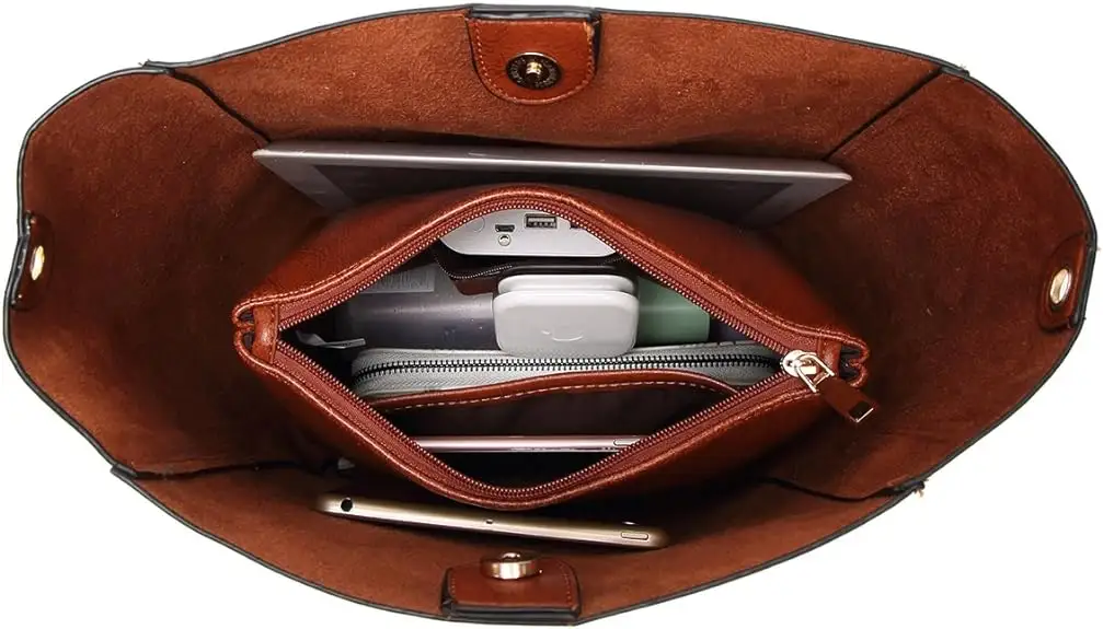 Boshiho tas tangan wanita, dompet jinjing kulit Pu, tas tangan dan tas Hobo Medium, tas bahu kerja desainer