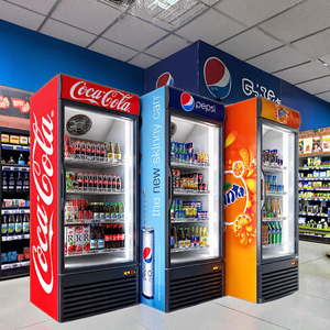 Équipement de service commercial : refroidisseurs de boissons (bière, vin) avec portes vitrées, congélateurs verticaux pour présentation de boissons - Product Image 5