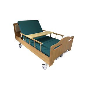 Manual Nursing <b>Bed</b> 2060x1000x500 Steel Wood Structure For Home Care Elderly <b>Disabled</b> Patients - Product Image 1