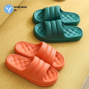 Verano <span class=keywords><strong>Eva</strong></span> antideslizante hogar para zapatillas estera de ducha de <span class=keywords><strong>goma</strong></span> impresa amortiguación transpirable para mujeres zapatillas de masaje con sensación de caca - Product Image 2