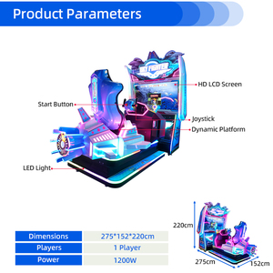 Parque <span class=keywords><strong>de</strong></span> atracciones Operado por monedas Motion Airplane Arcade Swing Machine <span class=keywords><strong>3D</strong></span> 4D 5D Gun Shooting Flight Racing Simulator Game - Product Image 2