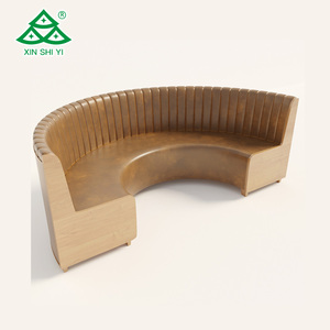 Asiento de cuero y Metal de diseño moderno, silla de restaurante, conjunto de asientos - Product Image 1