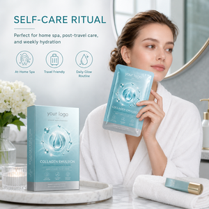 Masque facial OEM Deep Hydration pour éclaircir, illuminer, repulper, raffermir la peau, améliorer la texture, réparer la barrière cutanée, au collagène Aurora Care - Product Image 5