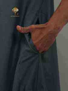 Robe de prière musulmane pour hommes du Moyen-Orient, mode arabe, fabriquée en coton et douce. - Product Image 4