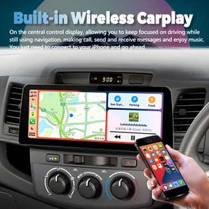 Autoradio avec écran 12,3 pouces, lecteur vidéo Android, stéréo pour Toyota Fortuner Hilux 2007 2008 2015, GPS, multimédia, Carplay, unité principale - Product Image 5