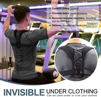 Correcteur de posture unisexe réglable et respirant pour le soutien du dos et des épaules, idéal pour le travail au bureau et l'usage quotidien