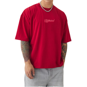 เสื้อยืดโอเวอร์ไซส์ผ้าฝ้าย/ใยไผ่ ปักโลโก้ตามสั่ง คุณภาพสูง ปักเรียบง่าย แขนสั้น ลายเรียบ แบรนด์ส่วนตัว น้ำหนัก 300 กรัม - Product Image 1