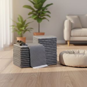 Tapis d'entraînement pour animaux de compagnie en charbon de bois, absorbant rapidement, lavable, doux et antidérapant, pour chiens et chats - Product Image 2