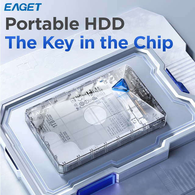 EAGET G20-20 2.5 Inch Portable Hdd 250GB 320G 500GB 1TB 4TB 5TB USB 3.0 High Speed SATA3.0 Hard Disk External HDD Hard Drive