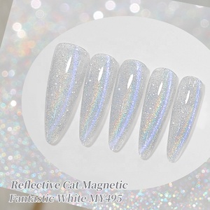 BORN PRETTY - Esmalte de Uñas en Gel UV, Efecto Ojo de Gato, Transparente, Plateado, Iridiscente, Brillante, Súper Flash - Product Image 2