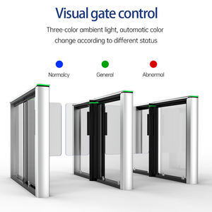 Portillon de contrôle d'accès automatique en alliage d'aluminium étanche avec reconnaissance faciale intégrée – Système de contrôle d'accès rapide - Product Image 6