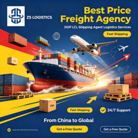 Meilleur prix DDP FBA Agent de fret maritime LCL FCL Express aérien Porte-à-porte Chine USA Europe Dropshipping Entrepôt Transitaire