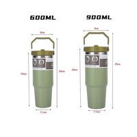 Gobelets isothermes en acier inoxydable de 30 oz et 20 oz avec poignée, en gros, ODM, OEM