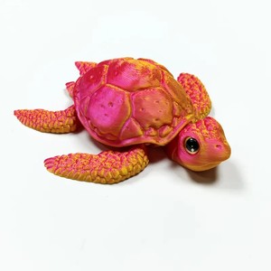 Meistverkauftes 3D-Gedrucktes Schildkröten-Spielzeug aus Kunststoff mit Beweglichen Gelenken Kreatives Dekorationsmodell - Product Image 5