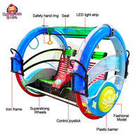 Machine de jeu d'arcade Happy Entertainment à 360 degrés pour deux joueurs, voiture à roulettes pour enfants en plein air à vendre