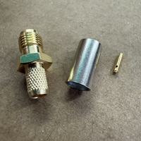 Connecteur coaxial SMA-C-K3 en laiton, prix d'usine, connecteur femelle SMA, sertissage, câbles RG58 RG142