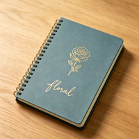 Cuaderno Personalizado A5 A6 con Diseño Floral, Tapa Dura, Bolsillo, Diario Único Personalizado para Estudiantes, Fabricante de Cuadernos