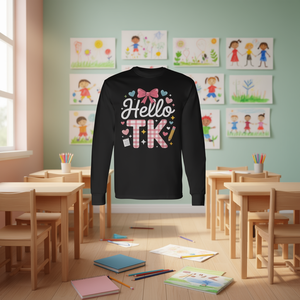 Camiseta de manga larga Hello Tk Transitional Kindergarten para la primera infancia - Product Image 3