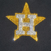 Fantastique luxe personnalisé 3D anglais lettre P perle patchs strass à capuche chapeau vêtements avec 3D Appliqued Technique