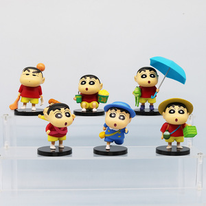Đáng Yêu Phim Hoạt Hình Shin Chan Hành Động Hình Bộ 3D Búp Bê Đồ Chơi PVC Xe Bánh Trang Trí Hành Động Con Số Tùy Chỉnh Trẻ Em Quà Tặng Trang Trí - Product Image 4