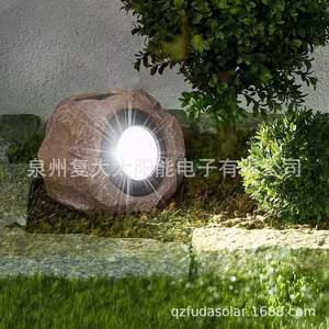 Solar Stone Lawn <b>Light</b> <b>Led</b> Resin Outdoor Water Resistant With <b>Light</b> <b>Sensor</b> For Garden Pathway - Product Image 2