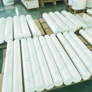 Varilla de plástico de 40x1000mm, varilla de <span class=keywords><strong>PTFE</strong></span> redonda sólida de <span class=keywords><strong>PTFE</strong></span> virgen puro con precio de fábrica - Product Image 4