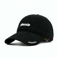 Casquette de baseball en jean délavé et vieilli, style vintage, avec rivets métalliques, ajustable, souple, pour tenue décontractée