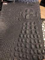 Cuir véritable de vache gaufré façon crocodile caiman