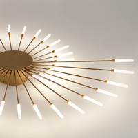Plafonniers nordiques de lustre de bande en métal de lumière pendante moderne de LED pour le salon