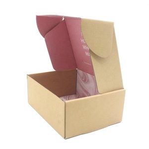 In Stock Black Kraft <b>Paper</b> Air Mail <b>Box</b> with Hot Stamping AE Core Triple Wall Extra Hard Corrugated Packaging - Product Image 3