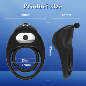 Anello vibrante in silicone riutilizzabile <span class=keywords><strong>per</strong></span> uomo, un giocattolo <span class=keywords><strong>per</strong></span> il ritardo dell'eiaculazione maschile, adatto <span class=keywords><strong>per</strong></span> giocare con i partner - Product Image 3