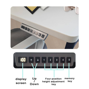 Escritorio de oficina de pie minimalista moderno ajustable de un solo motor, muebles de ordenador de juego ajustables en altura para uso hospitalario - Product Image 5