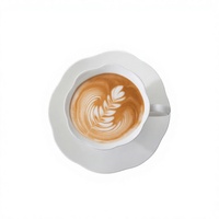 Tasse à café en céramique minimaliste moderne personnalisée avec soucoupe, mug pour latte art, ensemble de thé de l'après-midi à domicile, 200 ml