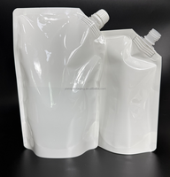 Blanc debout étanche PA Nylon laminé plastique emballage jailli sacs de poche pour produits liquides