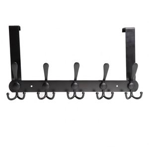 WEKIS New Arrival Hanging Clothes Hat <b>Towel</b> Coat Rack Kitchen <b>Bathroom</b> 15 Hook Metal Silver Over the Door Hooks - Product Image 2