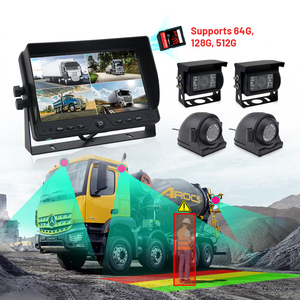 Sistema de Cámara de Visión Trasera VD para Automóviles, Pantalla de 9 Pulgadas, Sistema de Asistencia para Reversa con Alarma AI BSD de 4-6 Canales para Camiones - Product Image 1