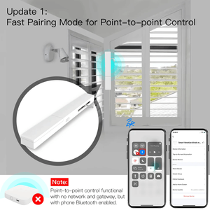 Tuya thông minh có thể điều chỉnh rèm động cơ USB sạc trồng cửa chớp cửa sổ cuộc sống thông minh Alexa Google nhà điều khiển bằng giọng nói - Product Image 3