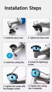 Coupeur de couture de <span class=keywords><strong>carrelage</strong></span> à vitesse réglable 400w 220V, tondeuse à cheval électrique à main pour verre céramique bois - Product Image 6