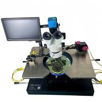 Station de sondage manuelle économique avec microscope, mandrin à vide pour le test de dispositifs optoélectroniques semi-conducteurs, personnalisable
