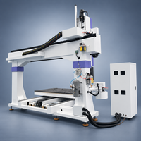 Machine de fraisage CNC 5 axes 1325 ATC avec changeur d'outils automatique pour le bois, l'aluminium, le métal et les matériaux composites, machine de fraisage CNC 3D