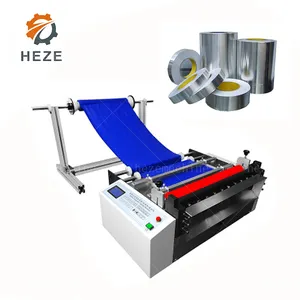 Máquina cortadora de papel de impresión/máquina cortadora de cuchillas circulares no tejidas/cortador de rollo de película de plástico a hoja