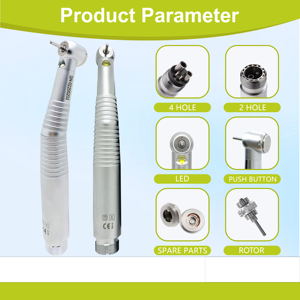 A + 품질 일본 세라믹 베어링 3 물 스프레이 에어 터빈 치과용 고속 핸드피스 및 내부 물 저속 핸드피스 키트 - Product Image 2