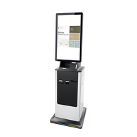 Kiosco de Pantalla Táctil para Registro y Pago en Hoteles de Autoservicio con Lector de Códigos de Barras SDK de 27/32 Pulgadas con Soporte de Pie