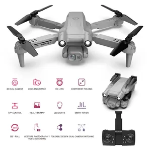 Kamera Drone 4K Profesional, Drone 4K Kamera 4K, Motor Tanpa Sikat, Fotografi Udara, Penghindar Rintangan 360 GPS HD Kamera RC